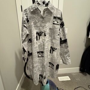 Kate Hewko Newsprint Dress